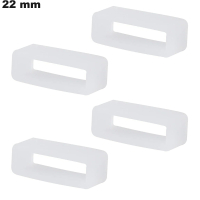 Vente 4 Passants Silicone 22mm Transparent bracelet pas chers