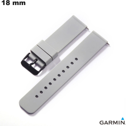 Pulsera Gris de 18 mm para reloj inteligente de silicona Garmin