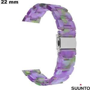 Armband 22mm Resin Smartwatch Paars Suunto van hoge kwaliteit