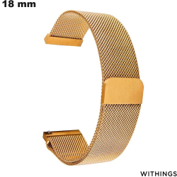 Bracelet vintage Doré Withings 18 mm montre connectée
