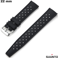 Koop 22mm Zwart Suunto Verstelbare Siliconen Armband