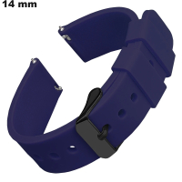 Bracelet pour montre 14mm Bleu Caoutchouc | Expédition 24h