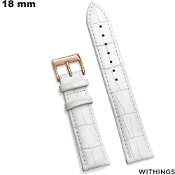 Pulseira de couro verdadeiro Withings relógio conectado 18 mm