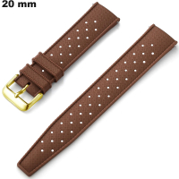 Acheter Bracelet 20mm Caoutchouc de montre Casual Marron