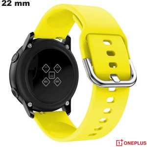 Bracelete fitness 22 mm Amarelo OnePlus para relógio Silicone barato