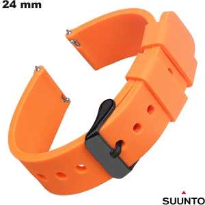 Bracelete respirável Laranja Borracha 24 mm da Suunto barato