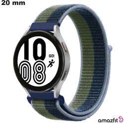 Bracelet Vert montre Tissu 20mm Amazfit (GTS 2e, GTS)