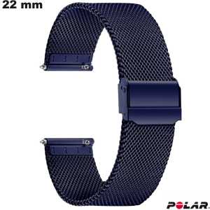 Pulsera de 22 mm Azul Polar smartwatch Acero Inoxidable de calidad