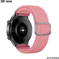 Venda de Pulseira Rosa para relógio inteligente 20mm Nylon Withings