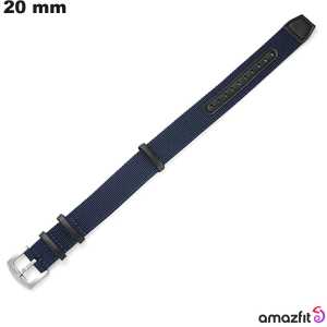 Bracciale in nylon blu per orologio Amazfit 20mm | Spedizione in 24h