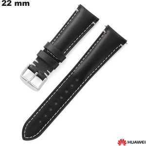 Acheter Bracelet Huawei 22mm Noir Cuir véritable pour montre
