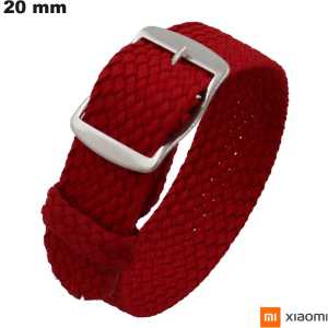 Venda de Pulseira de Nylon Vermelha de 20 mm para Xiaomi de relógio inteligente