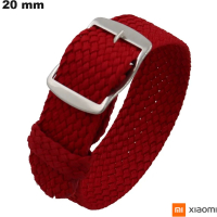 Venda de Pulseira de Nylon Vermelha de 20 mm para Xiaomi de relógio inteligente