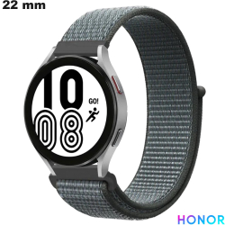 Bracelet Tissu de montre intelligente Gris 22 mm Honor