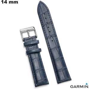 Bracelet Cuir véritable Bleu Garmin 14 mm - Envoi Rapide
