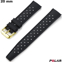 Armband 20 mm Polyvalent Zwart voor Polar Horloge # Snelle Verzending