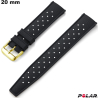 Acheter Pulsera de 20 mm Polivalente Negra para reloj Polar # Envío Rápido