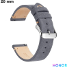 Acheter Armband Honor Stil handgefertigt Grau Echtes Leder 20 mm von hoher Qualität