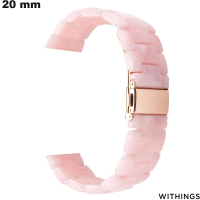 Withings Resin Bracelet for 20 mm Pink Watch Quality