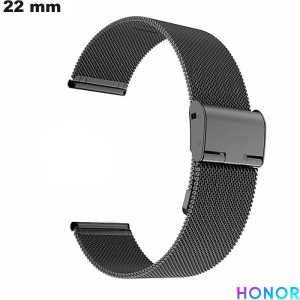 Bracelet 22 mm Noir Confortable Honor / Expédition 24h