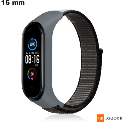 Bracelet de montre 16 mm Tissu Xiaomi Gris