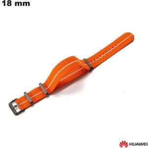 Vente Bracelet Huawei de montre connectée Tissu Orange 18mm