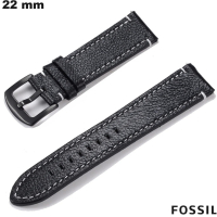Vente Bracelet Fossil Cuir véritable montre connectée 22 mm