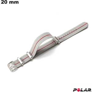 Bracelet Nylon Polar Gris 20mm montre intelligente de qualité