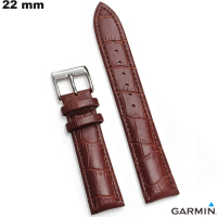 Bracelete 22mm de relógio inteligente Garmin em couro verdadeiro de qualidade