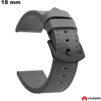 Venda de Pulseira Cinza de relógio inteligente 18 mm Huawei Couro PU