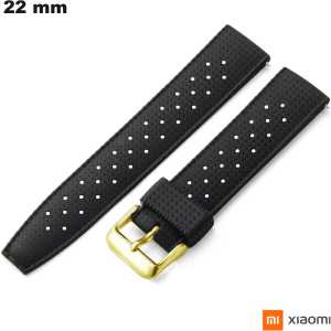 Bracciale in silicone 22 mm nero per orologio Xiaomi | Spedizione veloce
