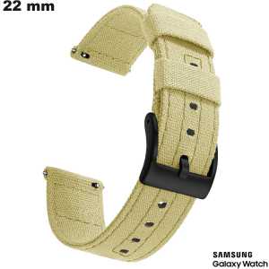 Bracelet Tissu Samsung montre connectée Beige 22 mm de qualité