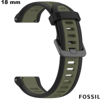 Bracelet Vert 18 mm de montre intelligente Fossil de qualité