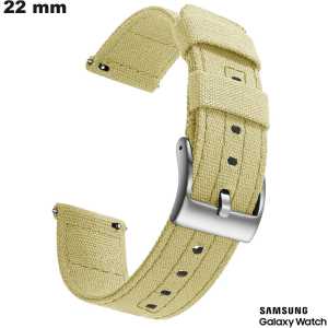 Bracelet Tissu Samsung pour montre Beige 22 mm # Livraison Gratuite