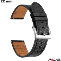 Acheter Bracelet Polar smartwatch Noir Cuir véritable 22 mm