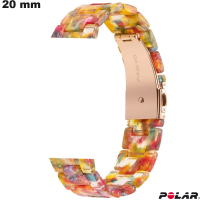 Bracciale Polare Multicolore Resina smartwatch 20mm di qualità