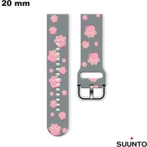 Pulsera de 20 mm Gris para reloj Suunto de caucho Kawaii de calidad