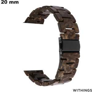 Bracelet Withings Résine slimme horloge Bruin 20mm van hoge kwaliteit