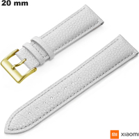 Armbanduhrarmband Weiß Xiaomi 20 mm Echtleder kaufen
