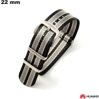 Verkauf von 22 mm schwarzen Nylonarmbändern für Huawei Smartwatches