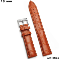 Armband 18 mm Smartwatch Withings Echtleder von hoher Qualität Braun