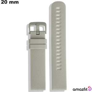 Bracelete Amazfit 20 mm Caoutchouc smartwatch Cinza barato