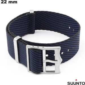 Bracelet montre connectée Suunto 22mm Nylon Bleu de qualité