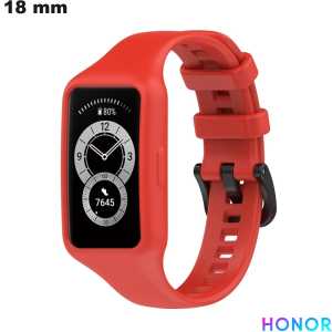 18 mm Honor Red Rubber Smartwatch Bracelet Quality