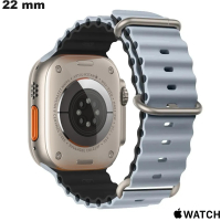 Comprar Pulseira Cinza 22 mm de borracha para Apple Watch