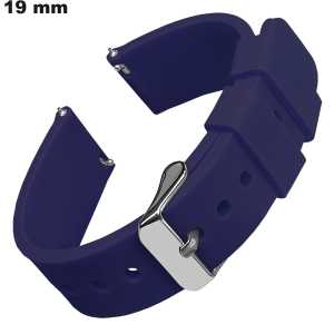 Vendita di un bracciale da 19 mm per orologio in silicone impermeabile blu