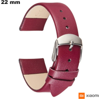 Bracelet Xiaomi montre Cuir véritable 22 mm Violet pas cher