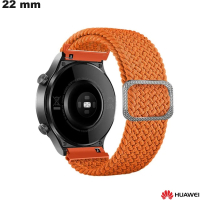 Vente Bracelet Orange 22mm Huawei Nylon extensible pour montre