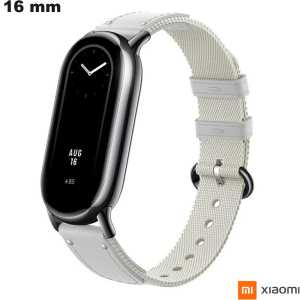 Verkoop 16mm Wit Xiaomi Smartwatch Stoffen Armband