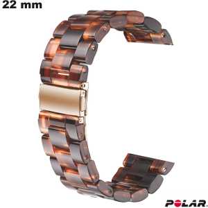 Pulsera para reloj Polar Marrón 22 mm Resina - Montaje Fácil